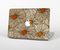 The Tan & Orange Tipped Flowers Pattern Skin Set for the Apple MacBook Pro 15" with Retina Display
