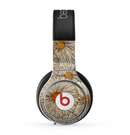 The Tan & Orange Tipped Flowers Pattern Skin for the Beats by Dre Pro Headphones