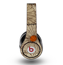 The Tan & Orange Tipped Flowers Pattern Skin for the Original Beats by Dre Studio Headphones