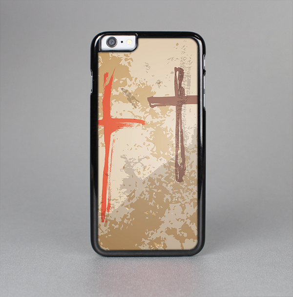 The Tan Splattered Color-Crosses Skin-Sert for the Apple iPhone 6 Skin-Sert Case
