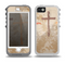 The Tan Splattered Color-Crosses Skin for the iPhone 5-5s OtterBox Preserver WaterProof Case