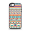 The Tan & Teal Aztec Pattern V4 Apple iPhone 5-5s Otterbox Symmetry Case Skin Set