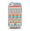 The Tan & Teal Aztec Pattern V4 Apple iPhone 5c Otterbox Symmetry Case Skin Set
