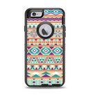 The Tan & Teal Aztec Pattern V4 Apple iPhone 6 Otterbox Defender Case Skin Set