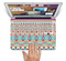 The Tan & Teal Aztec Pattern V4 Skin Set for the Apple MacBook Pro 15" with Retina Display