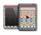 The Tan & Teal Aztec Pattern V4 Apple iPad Mini LifeProof Fre Case Skin Set
