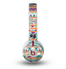 The Tan & Teal Aztec Pattern V4 Skin for the Beats by Dre Mixr Headphones
