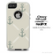 The Tan Vintage Anchor Skin For The iPhone 4-4s or 5-5s Otterbox Commuter Case