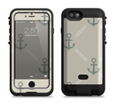 The Tan Vintage Solid Color Anchor Linked Apple iPhone 6/6s LifeProof Fre POWER Case Skin Set