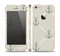 The Tan Vintage Solid Color Anchor Linked Skin Set for the Apple iPhone 5s