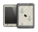 The Tan Vintage Solid Color Anchor Linked Apple iPad Air LifeProof Fre Case Skin Set