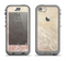 The Tan Vintage Subtle Laced Texture Apple iPhone 5c LifeProof Nuud Case Skin Set