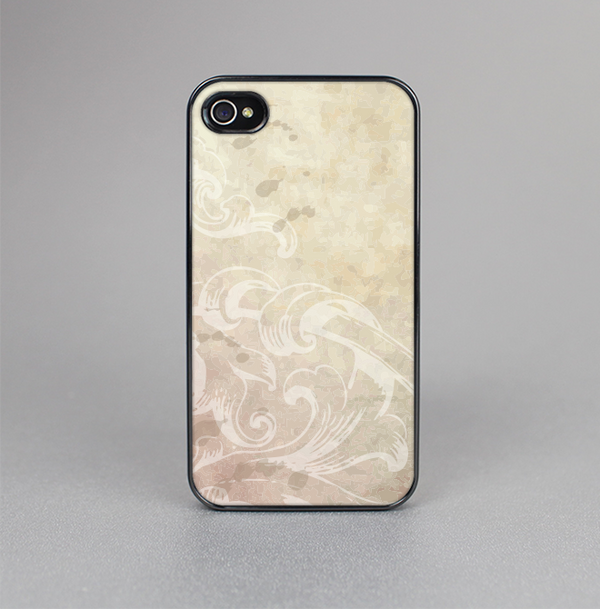 The Tan Vintage Subtle Laced Texture Skin-Sert for the Apple iPhone 4-4s Skin-Sert Case