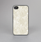 The Tan & White Vintage Floral Pattern Skin-Sert for the Apple iPhone 4-4s Skin-Sert Case