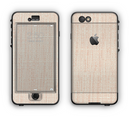 The Tan Woven Fabric Pattern Apple iPhone 6 LifeProof Nuud Case Skin Set