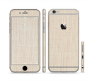 The Tan Woven Fabric Pattern Sectioned Skin Series for the Apple iPhone 6s Plus