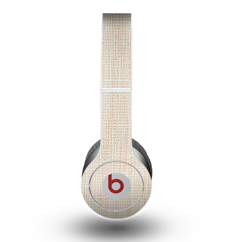 The Tan Woven Fabric Pattern Skin for the Beats by Dre Original Solo-Solo HD Headphones