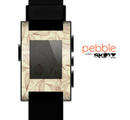 The Tan & Brown Floral Laced Pattern Skin for the Pebble SmartWatch