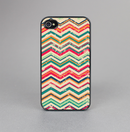 The Tan and Colored Chevron Pattern V55 Skin-Sert for the Apple iPhone 4-4s Skin-Sert Case