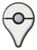 The Tan and White Overlapping Circle Pattern Pokémon GO Plus Vinyl Protective Decal Skin Kit