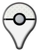 The Tan and White Overlapping Circle Pattern Pokémon GO Plus Vinyl Protective Decal Skin Kit