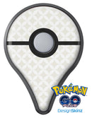 The Tan and White Overlapping Circle Pattern Pokémon GO Plus Vinyl Protective Decal Skin Kit