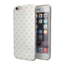 The Tan and White Overlapping Circle Pattern iPhone 6/6s or 6/6s Plus 2-Piece Hybrid INK-Fuzed Case