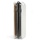 The Tan and White Overlapping Circle Pattern iPhone 6/6s or 6/6s Plus 2-Piece Hybrid INK-Fuzed Case