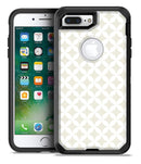 The Tan and White Overlapping Circle Pattern - iPhone 7 Plus/8 Plus OtterBox Case & Skin Kits