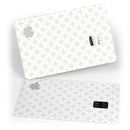 The Tan and White Overlapping Circle Pattern - Premium Protective Decal Skin-Kit for the Apple Credit Card