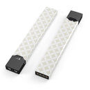 The Tan and White Overlapping Circle Pattern - Premium Decal Protective Skin-Wrap Sticker compatible with the Juul Labs vaping device