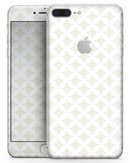 The Tan and White Overlapping Circle Pattern - Skin-kit for the iPhone 8 or 8 Plus
