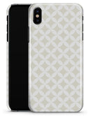The Tan and White Overlapping Circle Pattern - iPhone X Clipit Case