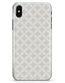 The Tan and White Overlapping Circle Pattern - iPhone X Clipit Case