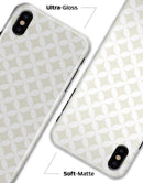 The Tan and White Overlapping Circle Pattern - iPhone X Clipit Case