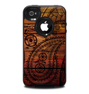 The Tattooed WoodGrain Skin for the iPhone 4-4s OtterBox Commuter Case