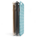 The Teal 18th Century Script iPhone 6/6s or 6/6s Plus 2-Piece Hybrid INK-Fuzed Case