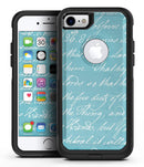 The Teal 18th Century Script 4 - iPhone 7 or 8 OtterBox Case & Skin Kits