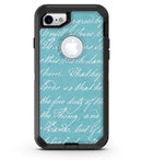 The Teal 18th Century Script 4 - iPhone 7 or 8 OtterBox Case & Skin Kits