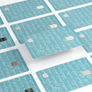 The Teal 18th Century Script - Premium Protective Decal Skin-Kit for the Apple Credit Card