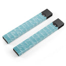 The Teal 18th Century Script - Premium Decal Protective Skin-Wrap Sticker compatible with the Juul Labs vaping device