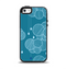 The Teal Abstract Raining Yarn Clouds Apple iPhone 5-5s Otterbox Symmetry Case Skin Set
