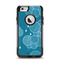 The Teal Abstract Raining Yarn Clouds Apple iPhone 6 Otterbox Commuter Case Skin Set