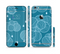 The Teal Abstract Raining Yarn Clouds Sectioned Skin Series for the Apple iPhone 6