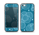 The Teal Abstract Raining Yarn Clouds Skin Set for the iPhone 5-5s Skech Glow Case