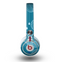 The Teal Abstract Raining Yarn Clouds Skin for the Beats by Dre Mixr Headphones