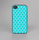 The Teal And White Seamless Morocan Pattern Skin-Sert for the Apple iPhone 4-4s Skin-Sert Case