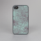 The Teal Aster Flower Lined Skin-Sert for the Apple iPhone 4-4s Skin-Sert Case