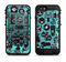 The Teal & Black Toon Robots Apple iPhone 6/6s LifeProof Fre POWER Case Skin Set