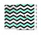 The Teal & Black Wide Chevron Pattern Skin Set for the Apple iPad Pro